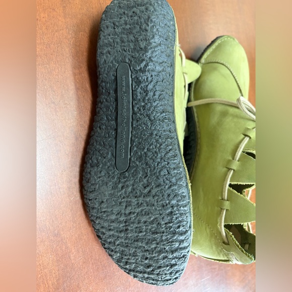 Loints of Holland Stylish Olive Green Suede Women's Flats uk size 38 - Picture 5 of 8